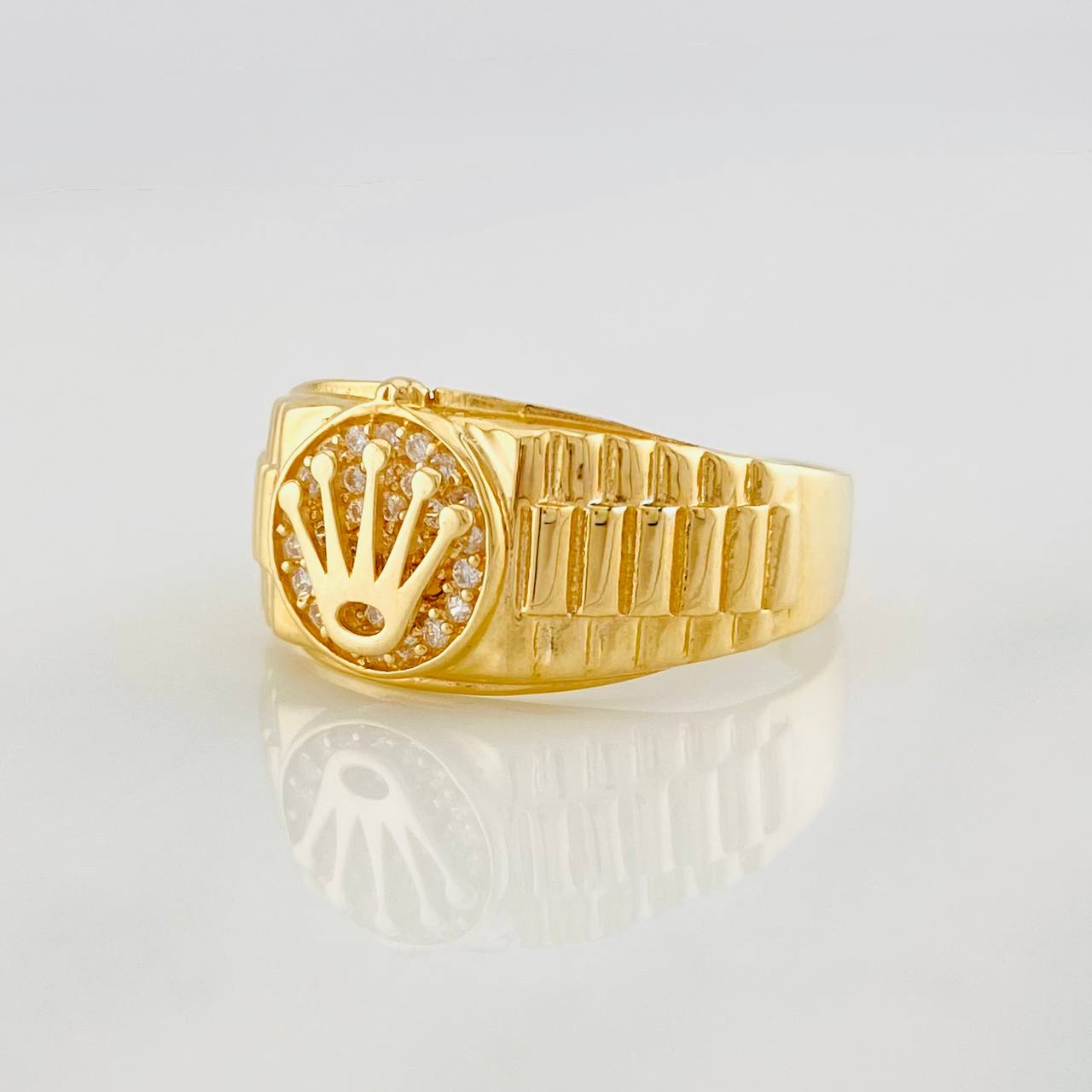 Crown Strap Ring 4g / T9 1/2 Yellow Gold 18K