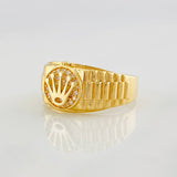 Crown Strap Ring 4g / T9 1/2 Yellow Gold 18K