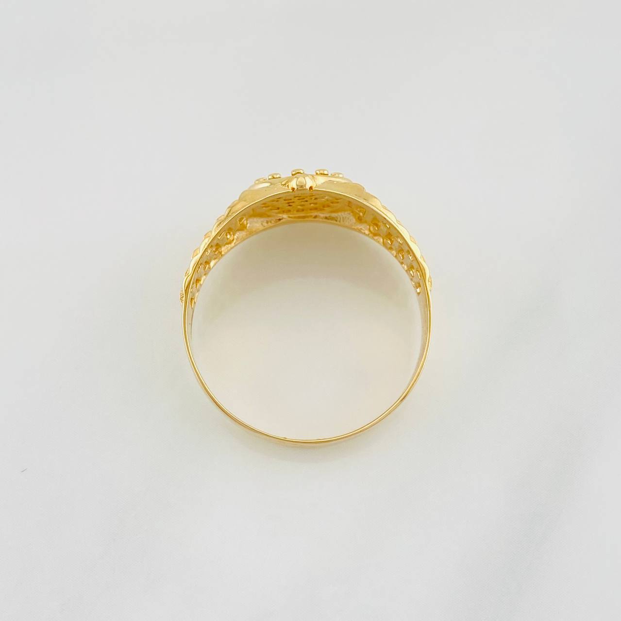 Crown Strap Ring 4g / T9 1/2 Yellow Gold 18K