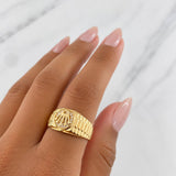 Crown Strap Ring 4g / T9 1/2 Yellow Gold 18K
