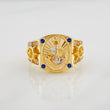Anchor Ring 5.95g / T9 Two-Tone Yellow White Gold 18K