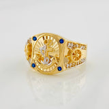 Anchor Ring 5.95g / T9 Two-Tone Yellow White Gold 18K