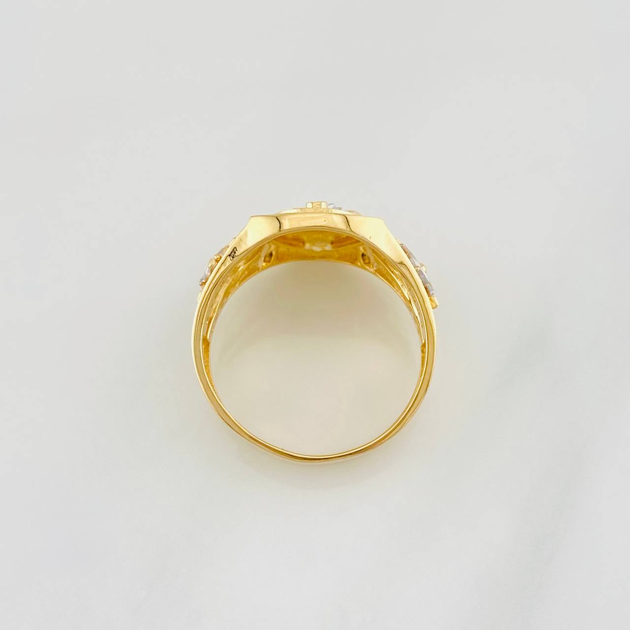Anchor Ring 5.95g / T9 Two-Tone Yellow White Gold 18K