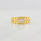 Square Ring 3.7g / T9 Yellow Gold 18K