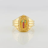 Virgin of Guadalupe Ring 4.65g / T8 1/4 Yellow Gold 18K