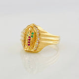 Virgin of Guadalupe Ring 4.65g / T8 1/4 Yellow Gold 18K