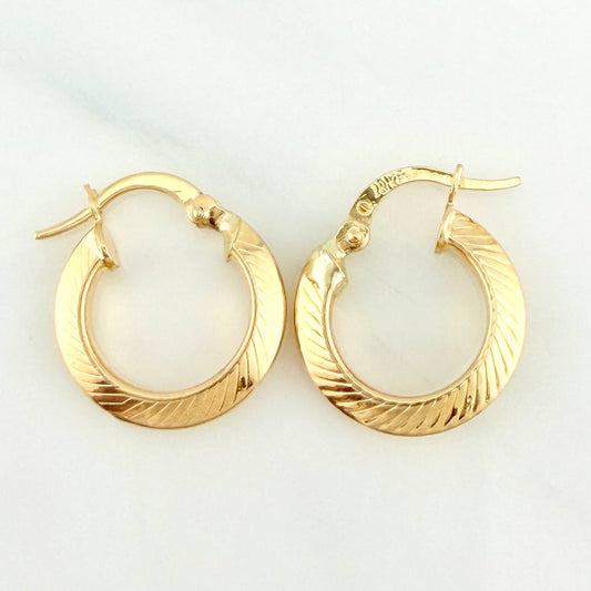 Candongas Clau 1.6gr / 3/4 in / Oro Amarillo 18K %