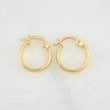 Candongas Andy 0.9gr / 1/2 in / Oro Amarillo 18K %