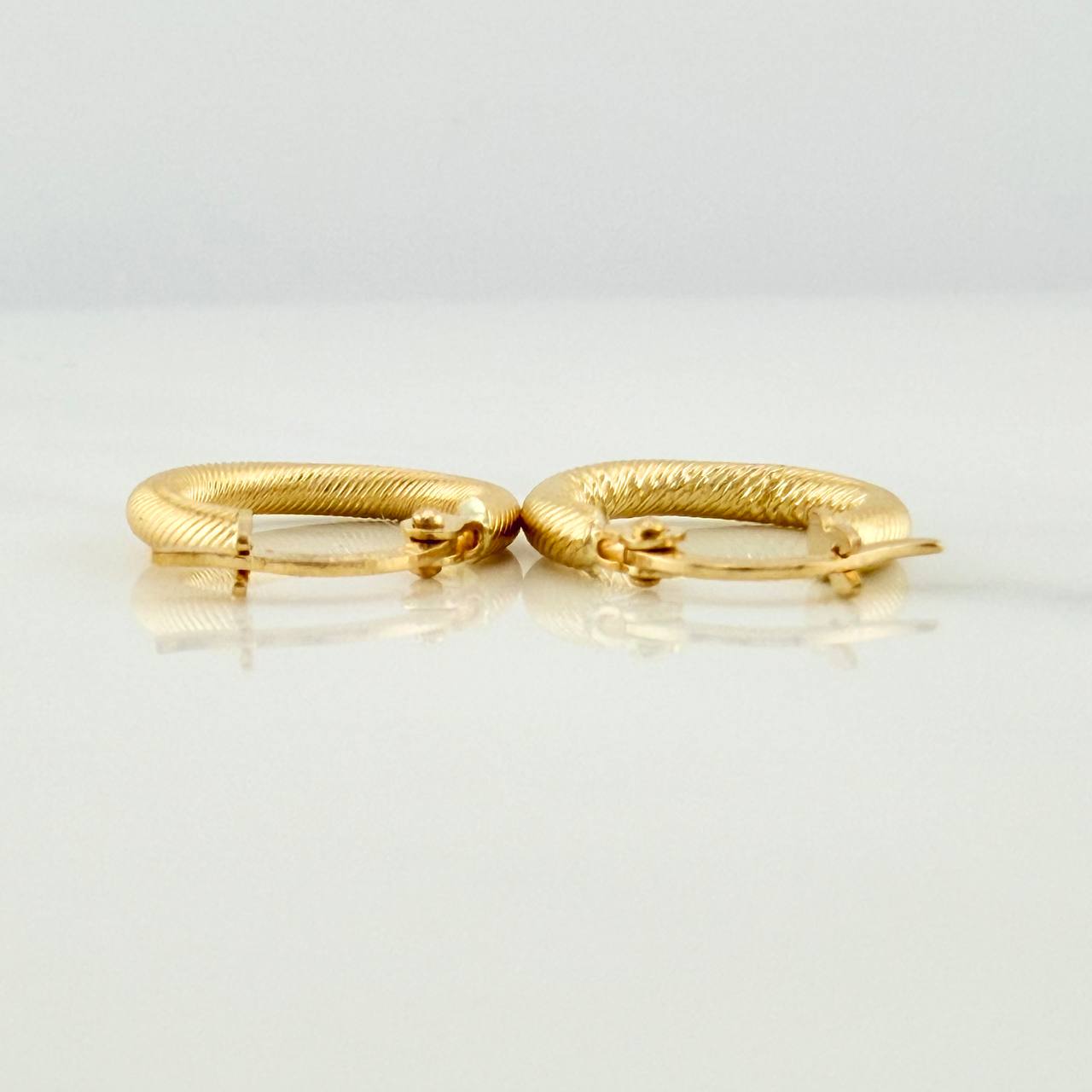 Candongas Zion 1.1gr / 1/2 in / Oro Amarillo 18K %