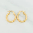 Candongas Zion 1.1gr / 1/2 in / Oro Amarillo 18K %