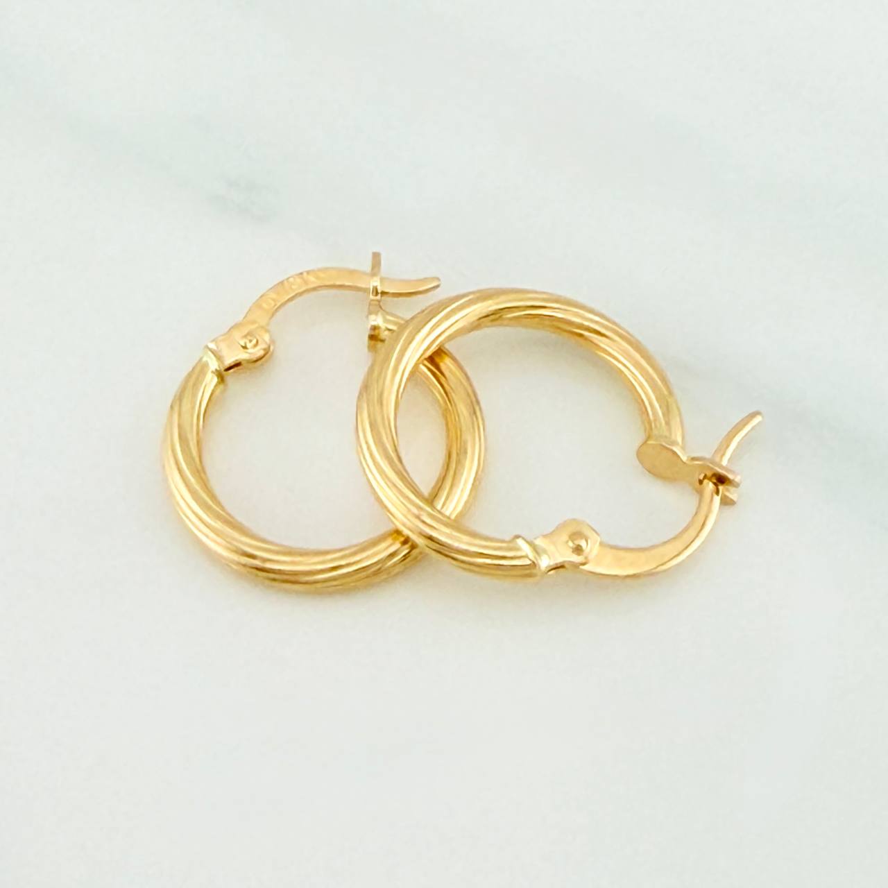 Candongas Lore 1.1gr / 3/4 in / Oro Amarillo 18K %