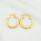 Candongas Lore 1.1gr / 3/4 in / Oro Amarillo 18K %