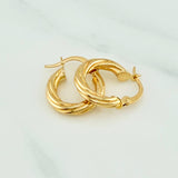 Sofi Hoop Earrings 1.55gr / 3/4 in / 18K Yellow Gold %