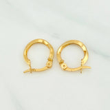Candongas Bridget 1.05gr / 1/2 in / Oro Amarillo 18K %