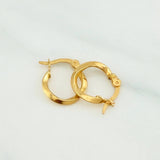 Candongas Bridget 1.05gr / 1/2 in / Oro Amarillo 18K %