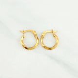 Candongas Bridget 1.05gr / 1/2 in / Oro Amarillo 18K %