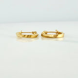 Candongas Bridget 1.05gr / 1/2 in / Oro Amarillo 18K %