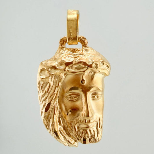 Dije Rostro Cristo 5.9gr / 1 3/4 in / Oro Amarillo +4 18K $