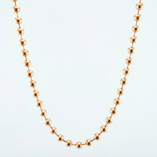 Cadena Militar 31.15gr / 29 in / 4mm Oro Rosa +3 18K $