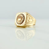 Anillo Corona 4.85gr / T10 3/4 / Oro Amarillo 18K $