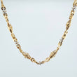 Cadena Rustica Dubai 30.75gr / 21 1/4 in / 3.5mm Dos Oros Amarillo Blanco 18K $
