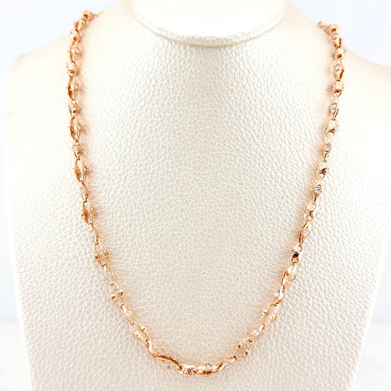 Cadena Rustica Nexus 28.25gr / 24 1/4 in / 4.55mm Oro Rosa 18K $