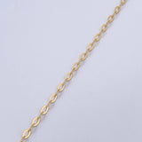 Ankle bracelet Classic Link 2.05gr / 27.8cm / 2.2mm 18K Yellow Gold &