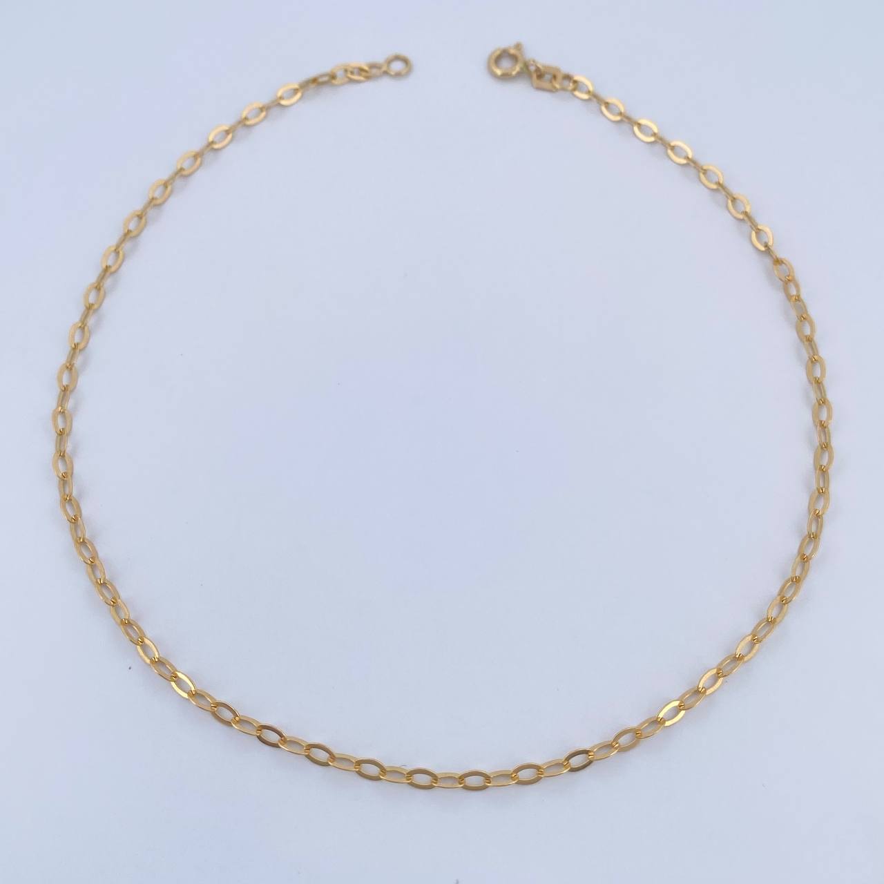 Ankle bracelet Classic Link 2.05gr / 27.8cm / 2.2mm 18K Yellow Gold &