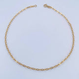 Ankle bracelet Classic Link 2.05gr / 27.8cm / 2.2mm 18K Yellow Gold &