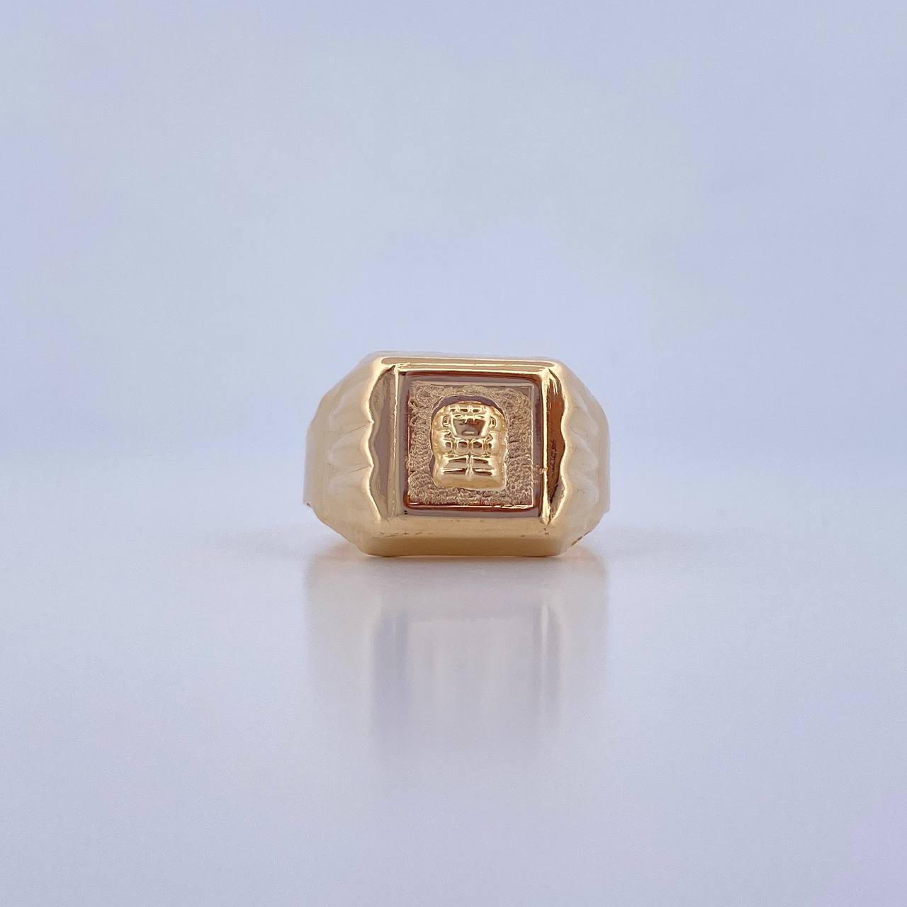 Anillo Sello Precolombino 4.35gr / T9 1/2 / Oro Amarillo 18K $