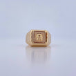 Anillo Sello Precolombino 4.35gr / T9 1/2 / Oro Amarillo 18K $