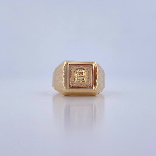 Pre-Columbian Signet Ring 4.35gr / Size 9 1/2 / 18K Yellow Gold $