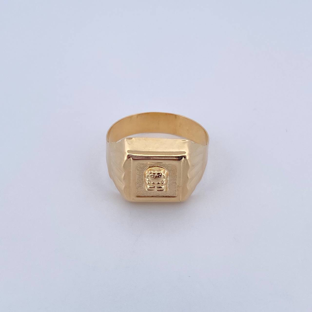 Anillo Sello Precolombino 4.35gr / T9 1/2 / Oro Amarillo 18K $