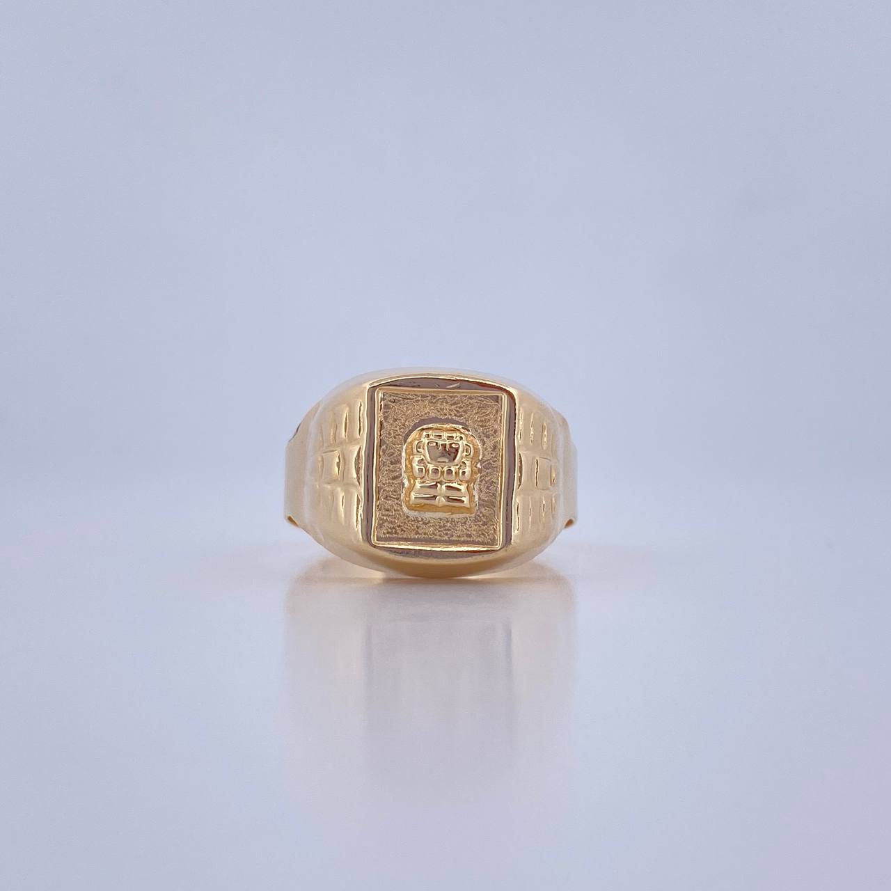 Pre-Columbian Seal Ring 4.2gr / Size 11 1/4 / 18K Yellow Gold $