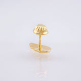 Topo Único Ala 0.35gr / 1/2 in / Oro Amarillo 18K !