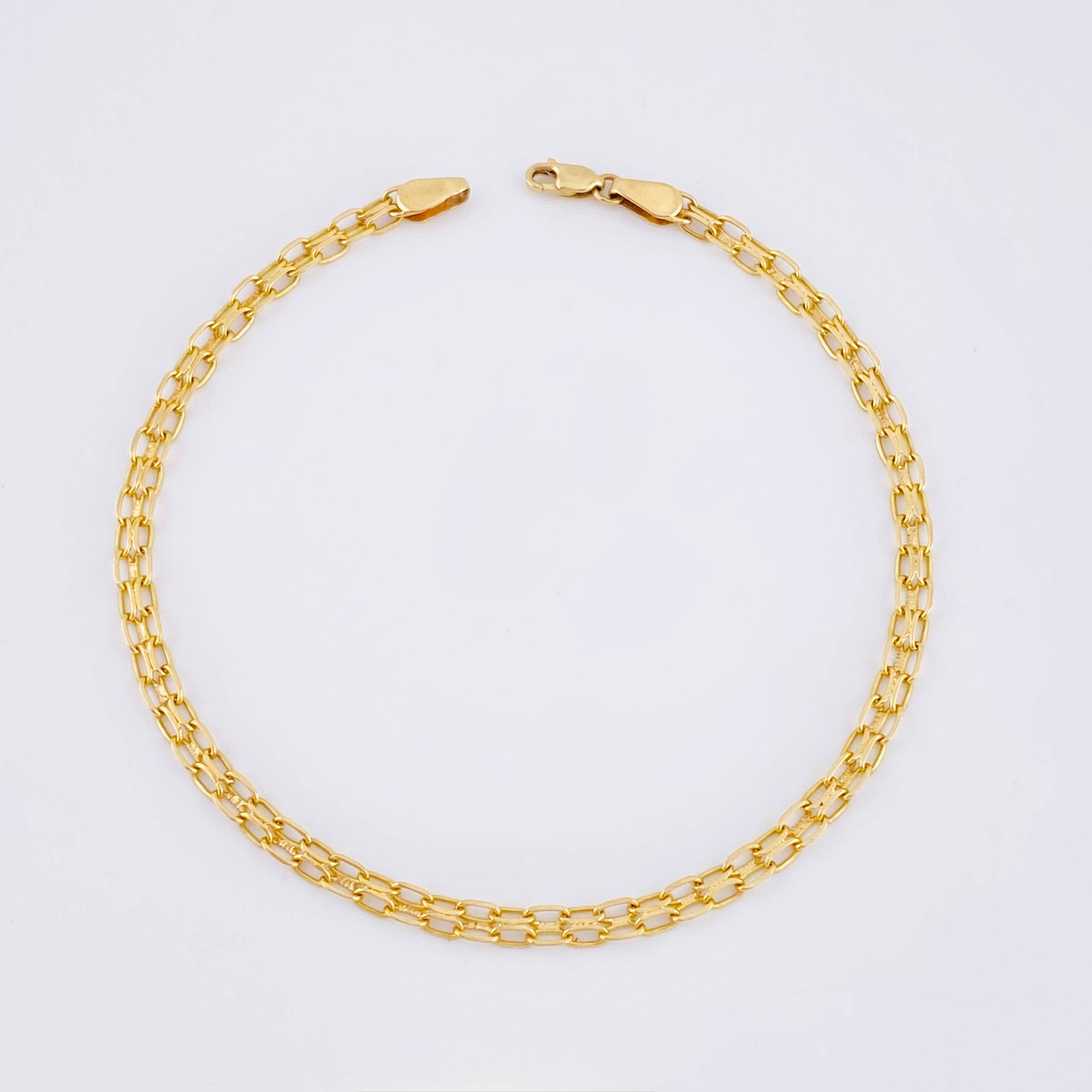 Pulso Chino 2.85gr / 8 in / 3mm Oro Amarillo +1 18K