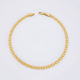 Pulso Chino 2.85gr / 8 in / 3mm Oro Amarillo +1 18K