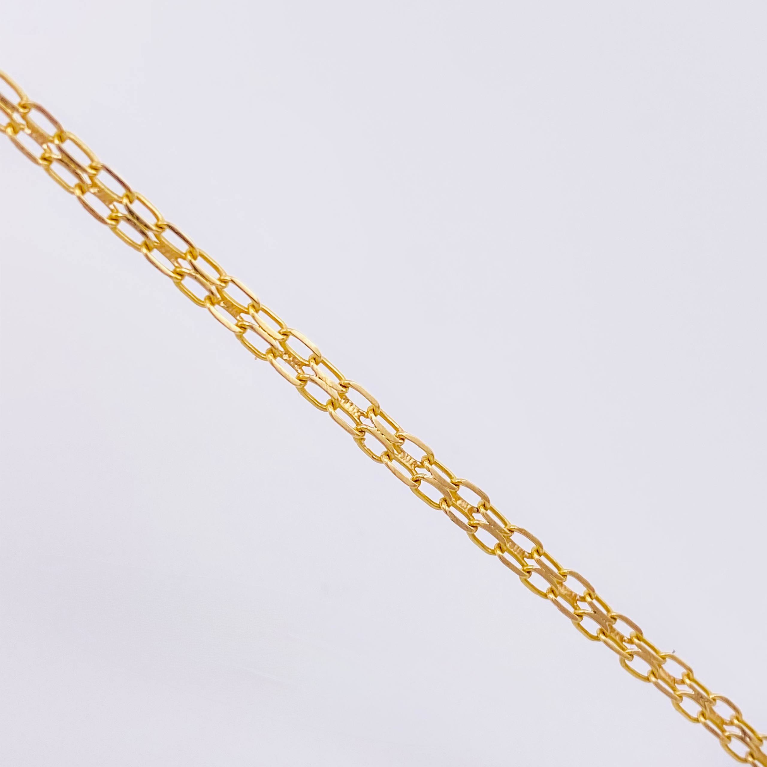Pulso Chino 2.85gr / 8 in / 3mm Oro Amarillo +1 18K