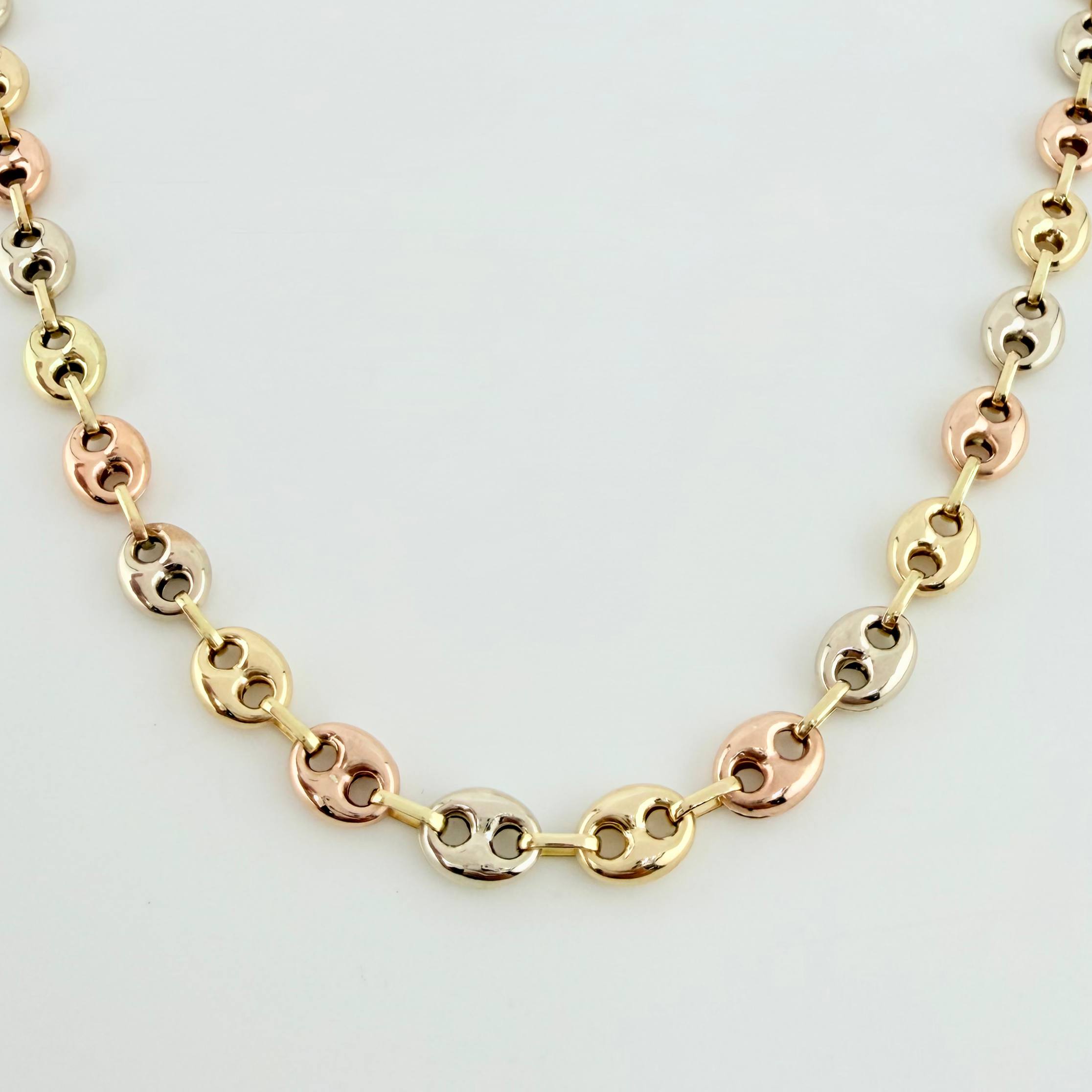 GC Chain 15.95gr / 25 3/4 in / 6.3mm Three Golds 18K ©