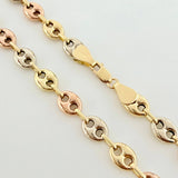 GC Chain 15.95gr / 25 3/4 in / 6.3mm Three Golds 18K ©