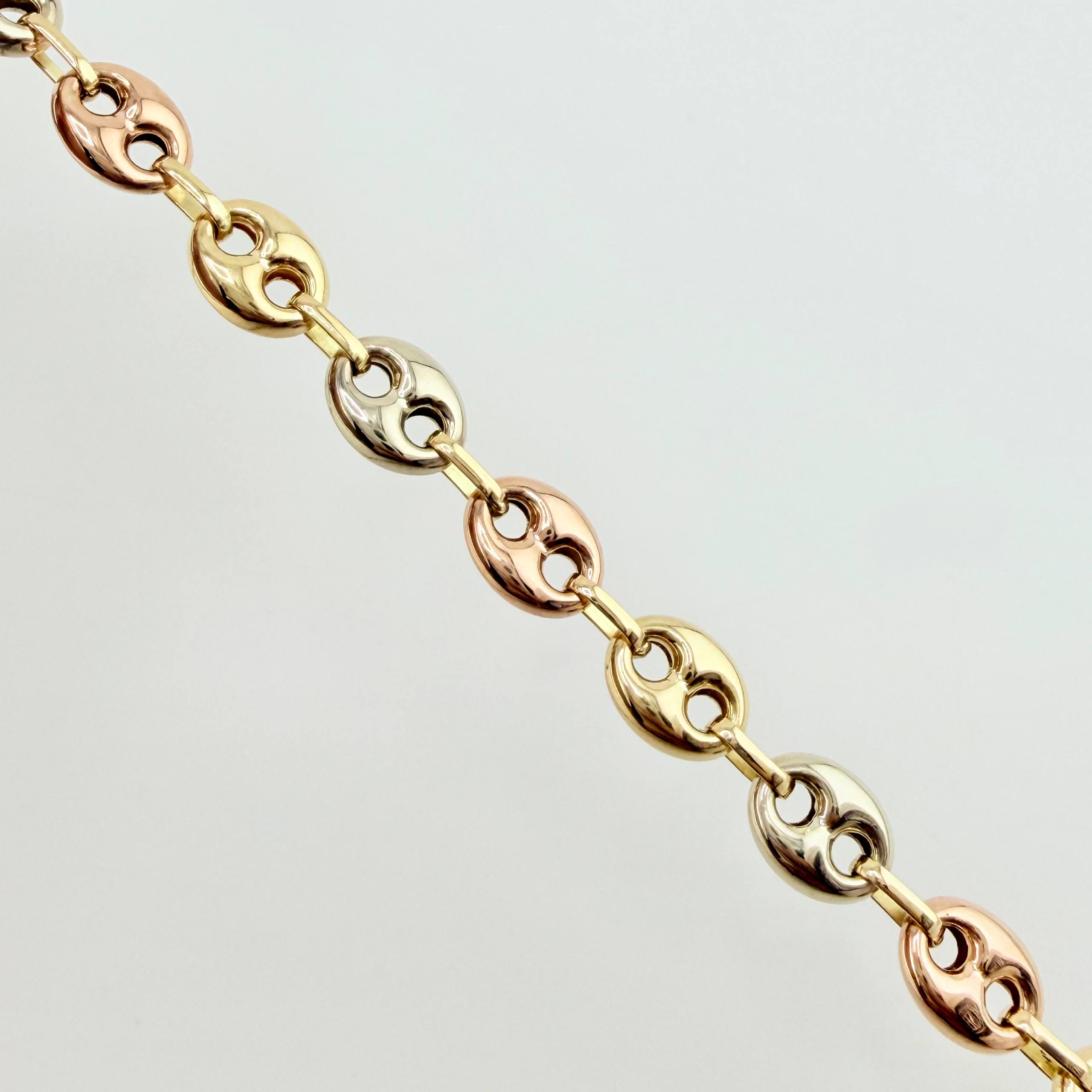 GC Chain 15.95gr / 25 3/4 in / 6.3mm Three Golds 18K ©
