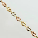 GC Chain 15.95gr / 25 3/4 in / 6.3mm Three Golds 18K ©