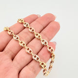 GC Chain 15.95gr / 25 3/4 in / 6.3mm Three Golds 18K ©