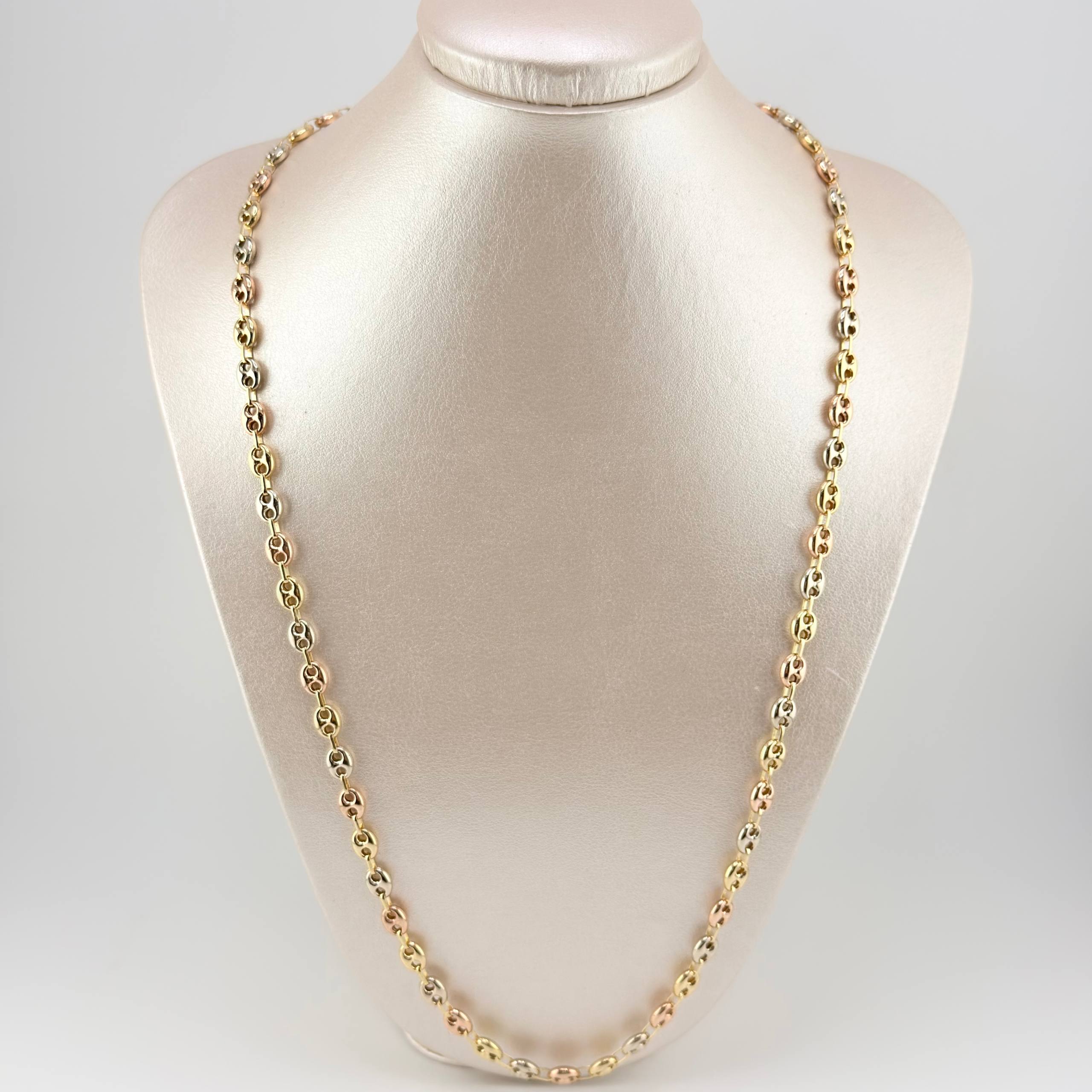 GC Chain 15.95gr / 25 3/4 in / 6.3mm Three Golds 18K ©