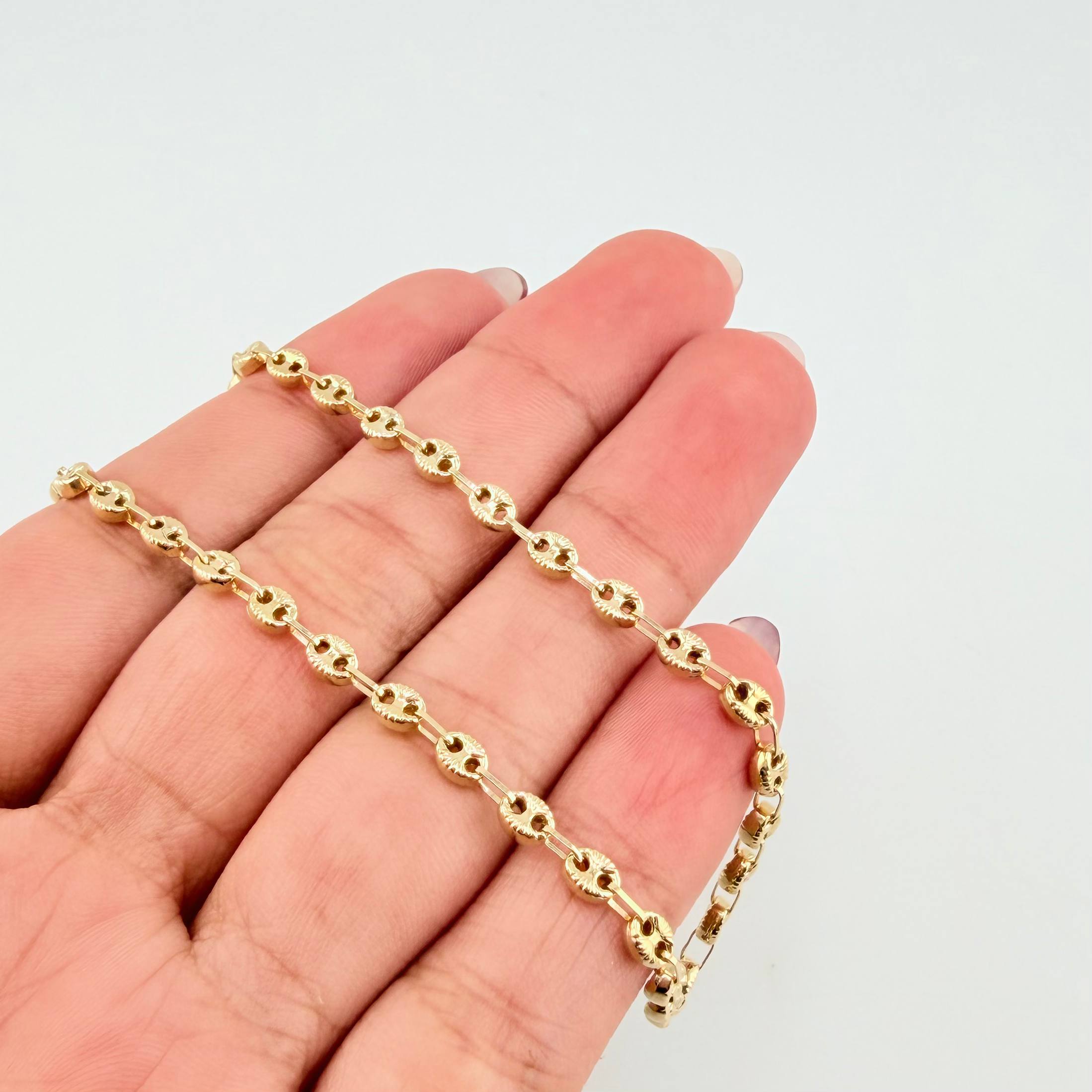Cadena GC 7.9gr / 25 3/4 in / 3.4mm Oro Amarillo 18K