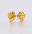 Stud Earrings Snake 0.7gr / 6.7mm Yellow Gold 18K