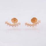 Estela Stud Earrings 1.05gr / 1/2 in / 18K Rose Gold ©