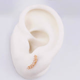 Estela Stud Earrings 1.05gr / 1/2 in / 18K Rose Gold ©