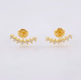 Estela Stud Earrings 1.05gr / 1/2 in / 18K Yellow Gold ©