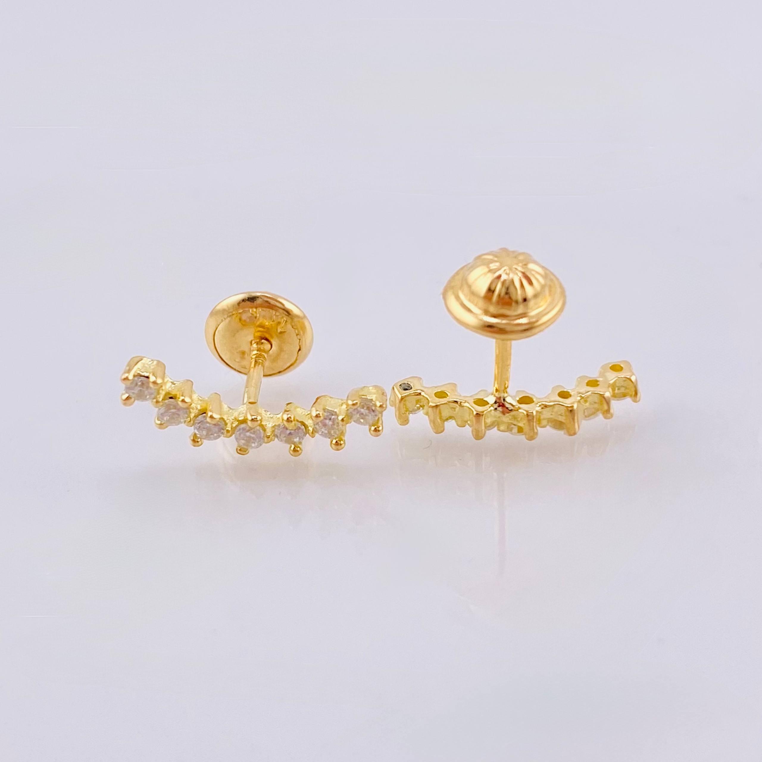 Topos Estela 1.05gr / 1/2 in / Oro Amarillo 18K *